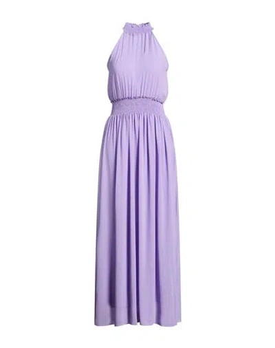 Rebel Queen By Liu •jo Woman Maxi Dress Lilac Size M Polyester In Purple