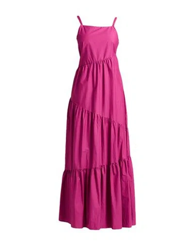 Rebel Queen By Liu •jo Woman Maxi Dress Mauve Size S Cotton In Purple