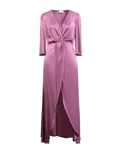 Rebel Queen By Liu •jo Woman Maxi Dress Mauve Size S Viscose In Purple