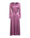 Rebel Queen By Liu •jo Woman Maxi Dress Mauve Size Xs Viscose In Brown