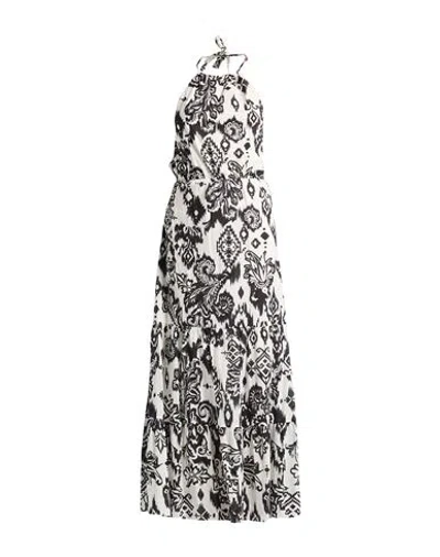 Rebel Queen By Liu •jo Woman Maxi Dress Off White Size M Cotton