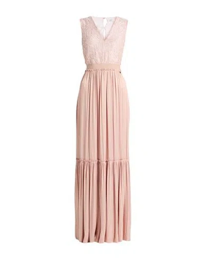 Rebel Queen By Liu •jo Woman Maxi Dress Pink Size 8 Polyester, Viscose