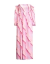 Rebel Queen By Liu •jo Woman Maxi Dress Pink Size M Polyester In Pink