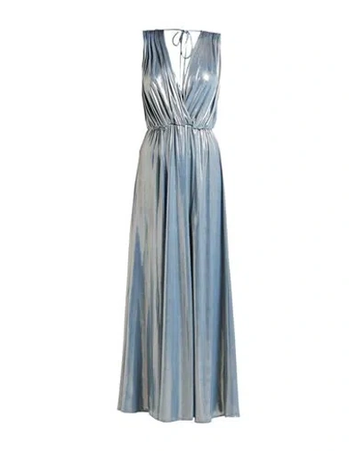 Rebel Queen By Liu •jo Woman Maxi Dress Sky Blue Size L Polyester, Elastane