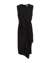 Rebel Queen By Liu •jo Woman Midi Dress Black Size 8 Polyester, Viscose, Elastane
