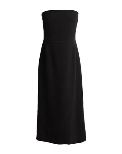 Rebel Queen By Liu •jo Woman Midi Dress Black Size L Polyester, Elastane