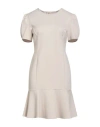Rebel Queen By Liu •jo Woman Mini Dress Beige Size S Viscose, Polyamide, Elastane In Sand