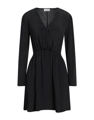 Rebel Queen By Liu •jo Woman Mini Dress Black Size L Acetate, Silk