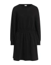 Rebel Queen By Liu •jo Woman Mini Dress Black Size L Cotton In Black