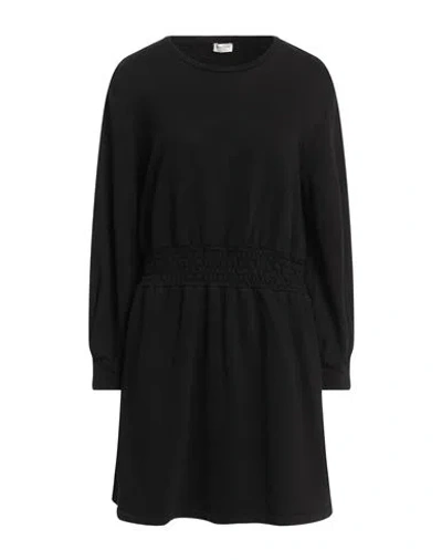 Rebel Queen By Liu •jo Woman Mini Dress Black Size L Cotton