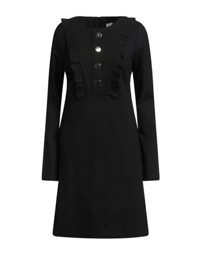 Rebel Queen By Liu •jo Woman Mini Dress Black Size L Viscose, Polyamide, Elastane