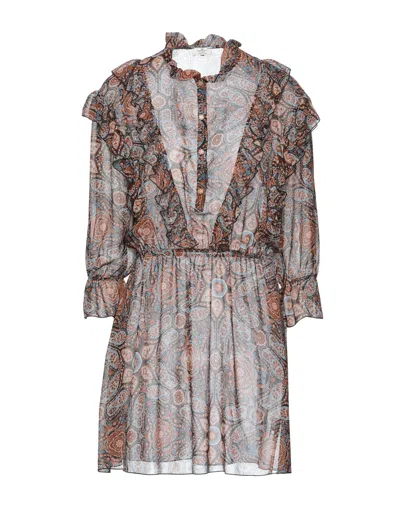 Rebel Queen By Liu •jo Short Dresses In Brown