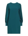 Rebel Queen By Liu •jo Woman Mini Dress Deep Teal Size Xs Polyester In Multi