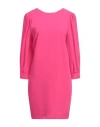 Rebel Queen By Liu •jo Woman Mini Dress Fuchsia Size L Polyester, Elastane In Pink