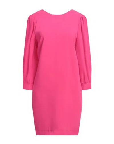 Rebel Queen By Liu •jo Woman Mini Dress Fuchsia Size L Polyester, Elastane In Pink