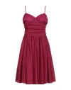 Rebel Queen By Liu •jo Woman Mini Dress Garnet Size M Polyester In Red