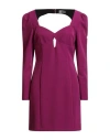 Rebel Queen By Liu •jo Woman Mini Dress Mauve Size M Polyester, Elastane In Purple