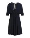 Rebel Queen By Liu •jo Woman Mini Dress Midnight Blue Size M Polyester
