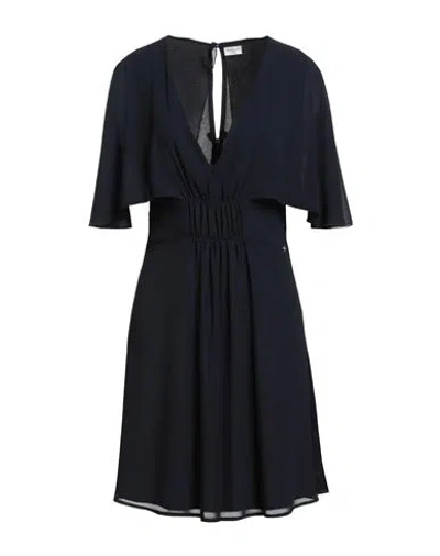 Rebel Queen By Liu •jo Woman Mini Dress Midnight Blue Size M Polyester