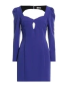 Rebel Queen By Liu •jo Woman Mini Dress Purple Size S Polyester, Elastane
