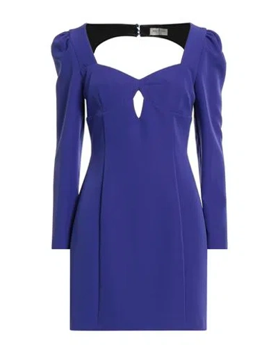 Rebel Queen By Liu •jo Woman Mini Dress Purple Size S Polyester, Elastane