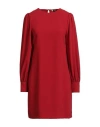 Rebel Queen By Liu •jo Woman Mini Dress Red Size S Polyester In Animal Print