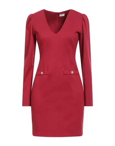 Rebel Queen By Liu •jo Woman Mini Dress Red Size S Viscose, Polyamide, Elastane