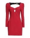Rebel Queen By Liu •jo Woman Mini Dress Red Size Xs Polyester, Elastane
