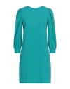 Rebel Queen By Liu •jo Woman Mini Dress Turquoise Size Xs Polyester, Elastane In Blue