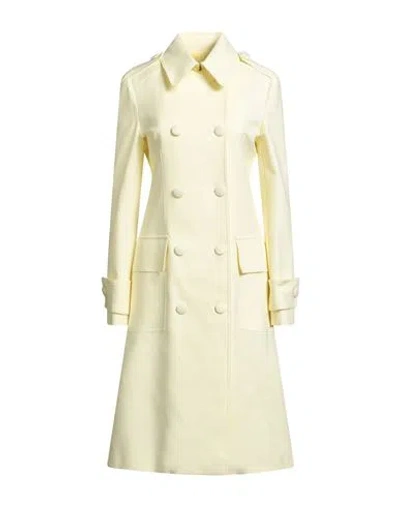 Rebel Queen By Liu •jo Woman Overcoat & Trench Coat Pastel Yellow Size 6 Cotton, Elastane