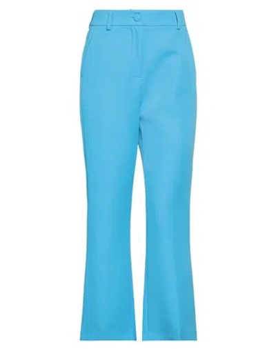 Rebel Queen By Liu •jo Woman Pants Azure Size 10 Polyester, Elastane In Blue