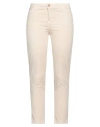 Rebel Queen By Liu •jo Woman Pants Beige Size S Cotton, Elastane