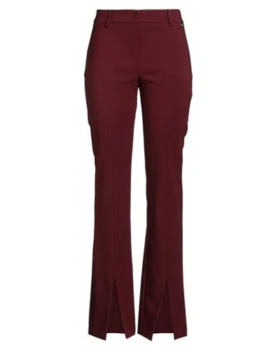 Rebel Queen By Liu •jo Woman Pants Burgundy Size 8 Polyamide, Polyester