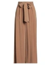 Rebel Queen By Liu •jo Woman Pants Camel Size L Viscose, Polyester In Sand