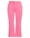 Rebel Queen By Liu •jo Woman Pants Fuchsia Size 10 Cotton, Elastane In Pink