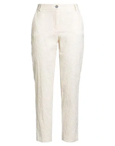 Rebel Queen By Liu •jo Woman Pants Ivory Size 6 Cotton In White
