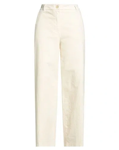 Rebel Queen By Liu •jo Woman Pants Ivory Size S Cotton, Elastane In Multi