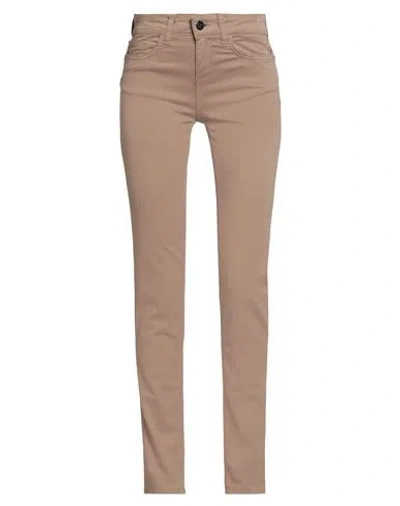 Rebel Queen By Liu •jo Woman Pants Light Brown Size 25 Cotton, Polyester, Elastane In Sand