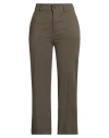 Rebel Queen By Liu •jo Woman Pants Military Green Size L Cotton, Elastane In Green