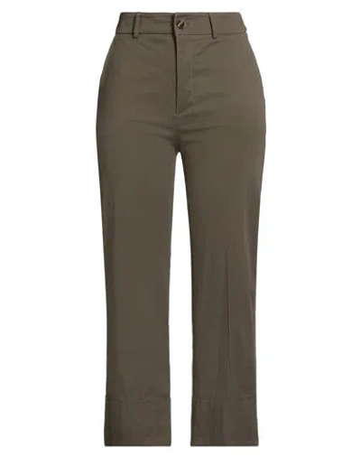 Rebel Queen By Liu •jo Woman Pants Military Green Size L Cotton, Elastane