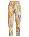 Rebel Queen By Liu •jo Woman Pants Sage Green Size L Cotton In Green