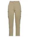 Rebel Queen By Liu •jo Woman Pants Sage Green Size S Cotton, Elastane In Sage Green