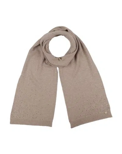 Rebel Queen By Liu •jo Woman Scarf Beige Size - Polyamide, Viscose, Wool, Cashmere In Brown