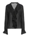 Rebel Queen By Liu •jo Woman Shirt Black Size L Cotton