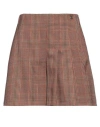 Rebel Queen By Liu •jo Woman Shorts & Bermuda Shorts Rust Size 10 Polyester, Viscose, Elastane
