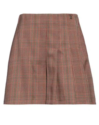 Rebel Queen By Liu •jo Woman Shorts & Bermuda Shorts Rust Size 10 Polyester, Viscose, Elastane