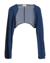 Rebel Queen By Liu •jo Woman Shrug Navy Size L Polyester In Blue