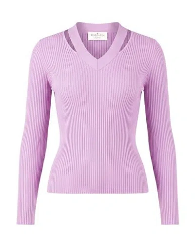 Rebel Queen By Liu •jo Woman Sweater Lilac Size Xs Viscose, Polyamide In Pink