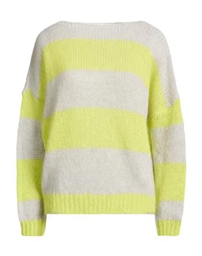 Rebel Queen By Liu •jo Woman Sweater Lime Green Size Xs/s Mohair Wool, Alpaca Wool, Polyamide In Multi