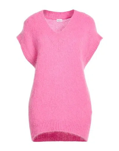 Rebel Queen By Liu •jo Woman Sweater Pink Size S Mohair Wool, Acrylic, Polyamide, Wool, Elastane